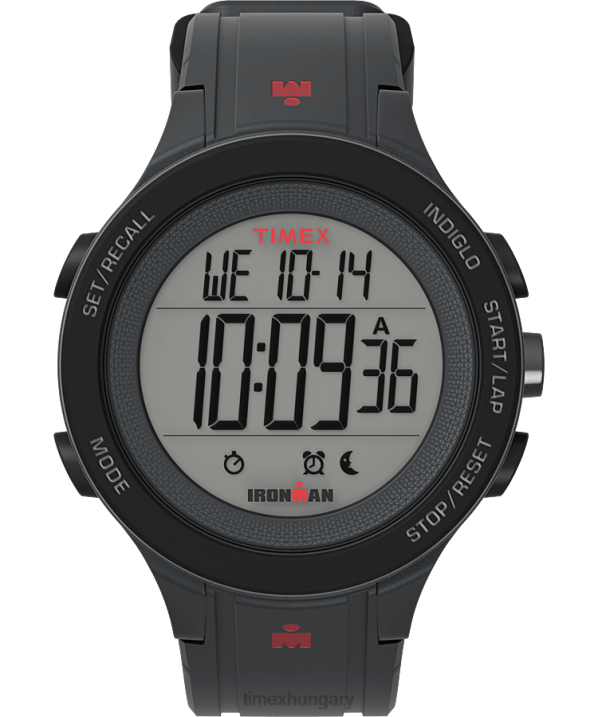 órák | B8NR274 Timex szürke ironman t200 42mm szilikon szíjas óra férfiak