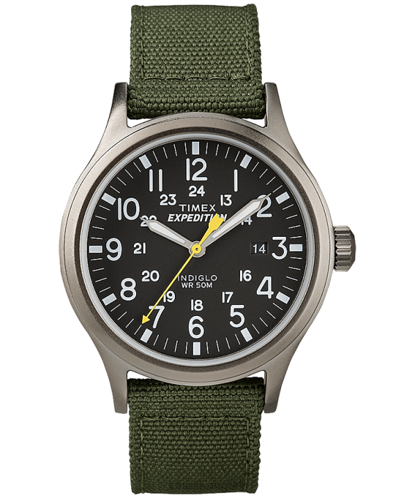 órák | B8NR309 Timex szürke/zöld/fekete expedition scout 40mm-es szövetszíjas karóra férfiak
