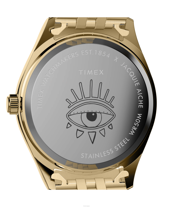 órák | B8NR321 Timex arany tónusú/kék legacy x jacquie aiche lapis tribe eye 36 mm-es karóra nők