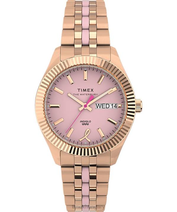 órák | B8NR331 Timex rózsa-arany tónusú/rózsaszín örökölt boyfriend x bcrf 36mm-es rozsdamentes acél karkötő karóra nők