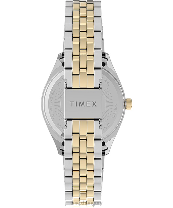órák | B8NR336 Timex kéttónusú/arany tónusú örökölt baráti 36 mm-es rozsdamentes acél karkötős óra nők