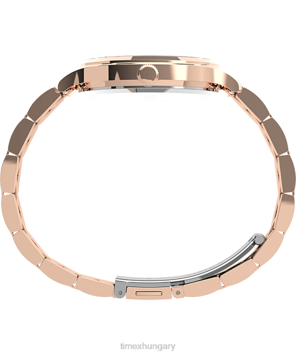 órák | B8NR339 Timex rózsa-arany tónusú/rózsaszín peyton 36mm-es rozsdamentes acél karkötős óra nők
