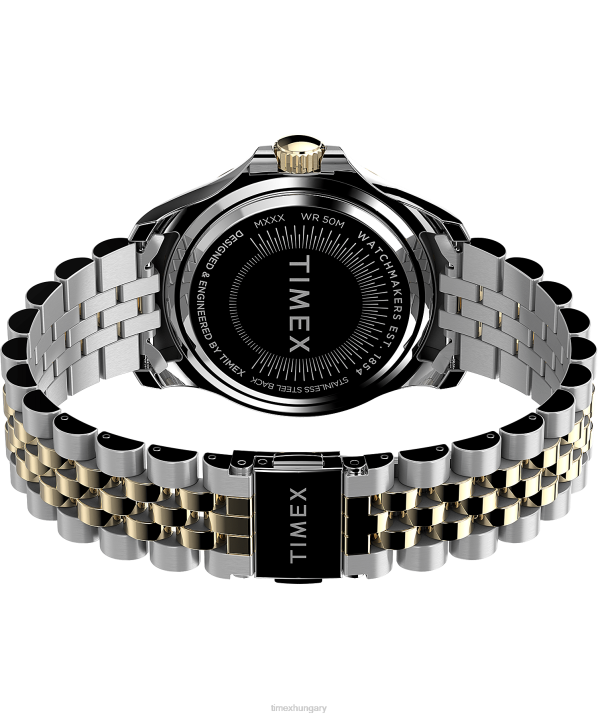 órák | B8NR361 Timex kéttónusú/ezüsttónusú kaia 38mm-es rozsdamentes acél karkötős óra nők