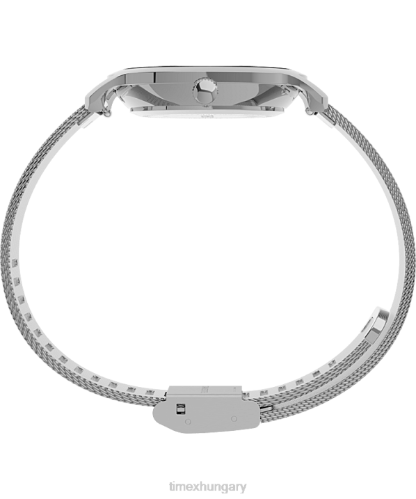 órák | B8NR383 Timex ezüst tónusú/lila transzcend égi 31 mm-es rozsdamentes acél karkötő karóra nők