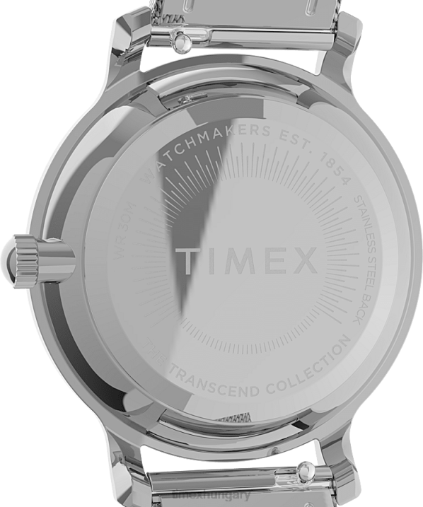 órák | B8NR383 Timex ezüst tónusú/lila transzcend égi 31 mm-es rozsdamentes acél karkötő karóra nők