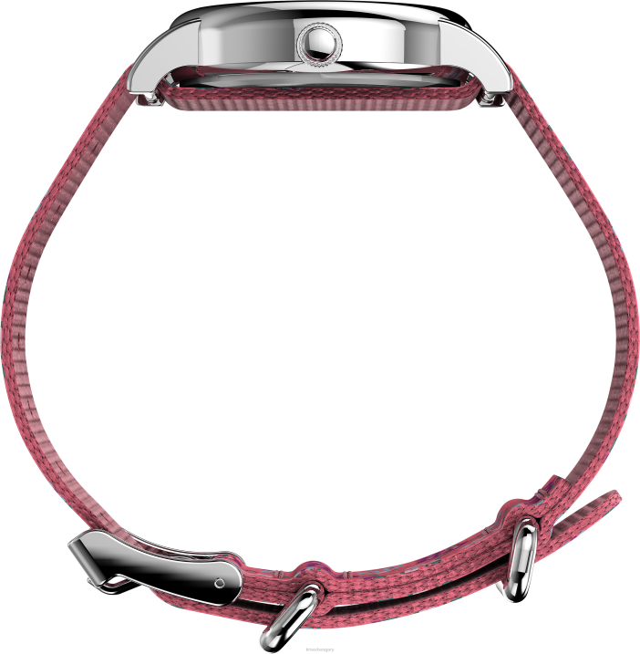 órák | B8NR392 Timex ezüst tónusú/rózsaszín/fehér weekender 31 mm-es szövet szíjas karóra nők
